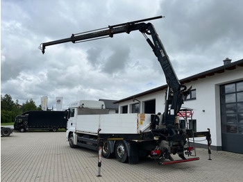 Flakbil, Kranbil MAN TGS 26.440 Baustoff mit HIAB XS 166 Kran: bild 2