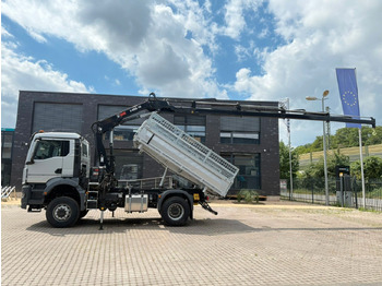 Tippbil lastbil, Kranbil MAN TGS 18.400 TG3 4x4 Euro6e  Hiab X-HiDuo 138DS-4: bild 3