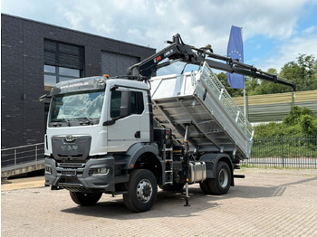 Tippbil lastbil, Kranbil MAN TGS 18.400 TG3 4x4 Euro6e  Hiab X-HiDuo 138DS-4: bild 2