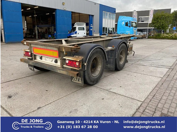 Containerbil/ Växelflak semitrailer VAN HOOL 20'