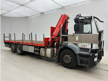 Flakbil, Kranbil Iveco Stralis 360: bild 3