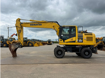 Grävmaskin på däck KOMATSU PW180