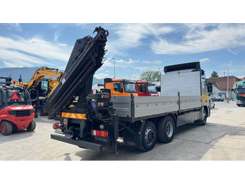 Flakbil, Kranbil Mercedes-Benz Actros 2541 6x2 stake body - Hiab XS 144 Hipro 17.3M: bild 5