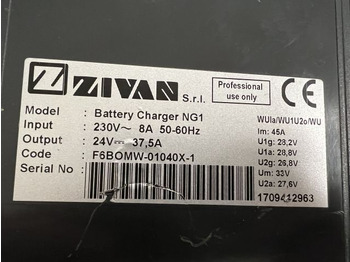 Batteri för Materialhanteringsutrustning Zivan F6BOMW-01040X-1 | NG1 24V37.5A 230v sn. 1709412963 80A Rema battery connec NG1 24V37.5A 230v sn. 1709412963 80A Rema battery connector: bild 3