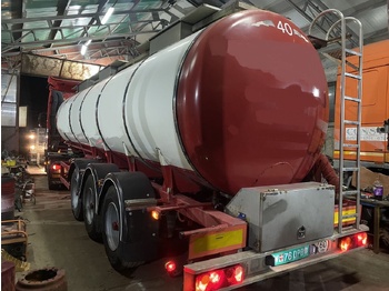 Tanktrailer för transportering livsmedel LAG cisterna 30 T - sasiu inox - inox alimentar - 1998: bild 2