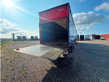 Biltransportbil semitrailer DANSON City Trailer Gardin with lift: bild 4