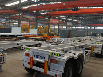 Ny Chassi semitrailer för transportering container TITAN Shipping Container Trailer for Sale in Ghana: bild 3
