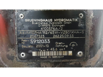 Hydraulik Brueninghaus Hydromatik A6VM107HA1R2/63W - Ahlmann AZ150 - Drive motor: bild 4