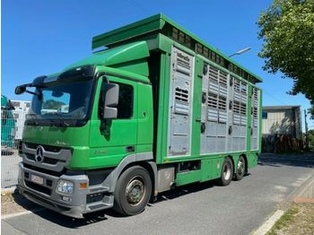 Djurtransport lastbil Mercedes-Benz 2548 Finkl 3 Stock , Hubdach , Lift: bild 1