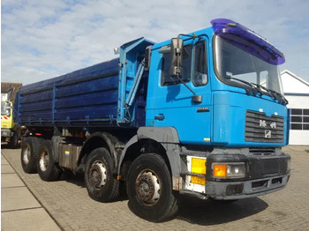 Tippbil lastbil MAN 41-414 MEILLER KIPPER 8X4,MANUAL POMP: bild 3