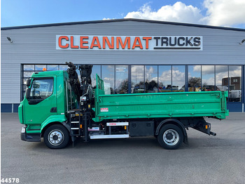 Tippbil lastbil, Kranbil Renault Midlum 300.12 Manual Hiab 8 Tonmeter laadkraan Just 81.549 km!: bild 4