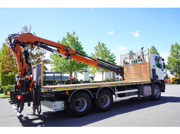 Flakbil, Kranbil RENAULT C380 Comfort 6x4 / Atlas 6.1 T crane / range 12.3 m: bild 4