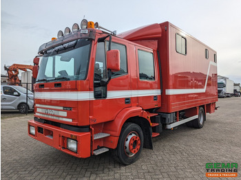 Hästbuss Iveco Tector ML120E24D 4x2 Euro3 DubbelCabine - Paardenwagen 3-Paards - Kleedruimte - Hydraulische klep- TOP!: bild 2
