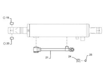Hydraulcylinder CASE