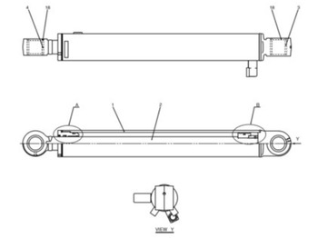 Hydraulcylinder CASE