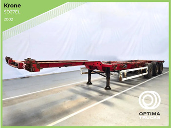 Containerbil/ Växelflak semitrailer KRONE SD