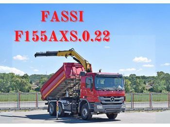 Kranbil, Tippbil lastbil Mercedes-Benz ACTROS 2636 * FASSI F155AXS.0.22 / 6x4: bild 1