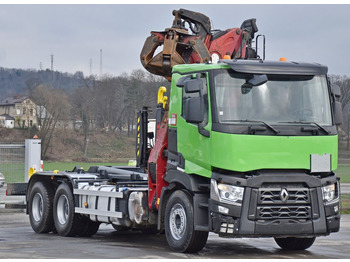 Lastväxlare lastbil, Kranbil Renault C430* ABROLLKIPPER *LIV 170Z 78 * 6x4: bild 3