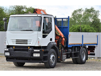 Flakbil, Kranbil Iveco Eurocargo 180E28: bild 4