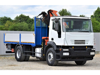 Flakbil, Kranbil Iveco Eurocargo 180E28: bild 3