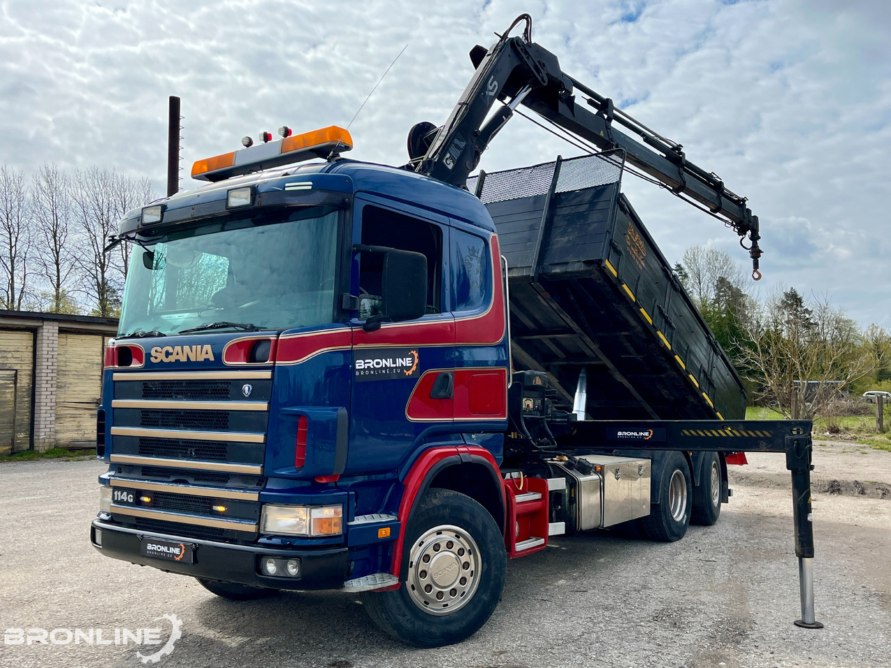 2002 SCANIA R114 6X2*4 Tipper+HIAB 166-e5 crane - Tippbil lastbil, Kranbil: bild 1 2002 SCANIA R114 6X2*4 Tipper+HIAB 166-e5 crane - Tippbil lastbil, Kranbil: bild 1