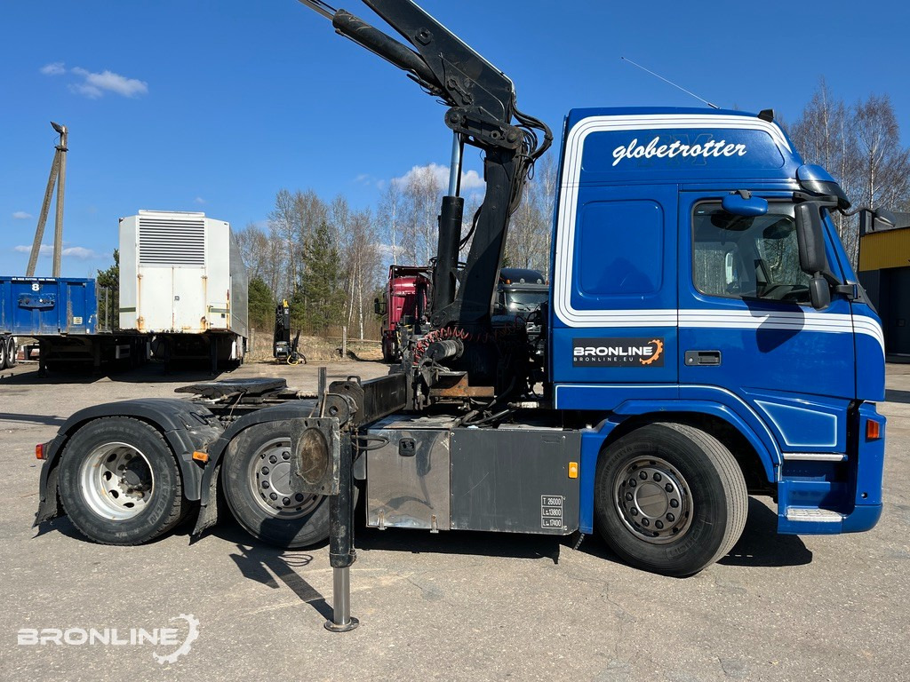 2008 VOLVO FM440 6x2+HIAB Crane+Platform trailer - Dragbil, Flaktrailer: bild 4 2008 VOLVO FM440 6x2+HIAB Crane+Platform trailer - Dragbil, Flaktrailer: bild 4