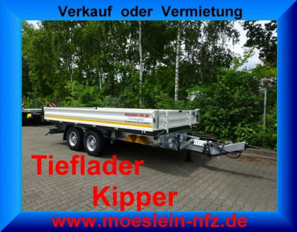 Möslein 13 t Tandem 3- Seitenkipper Tieflader-- Neufahr - Tippsläp: bild 2 Möslein 13 t Tandem 3- Seitenkipper Tieflader-- Neufahr - Tippsläp: bild 2