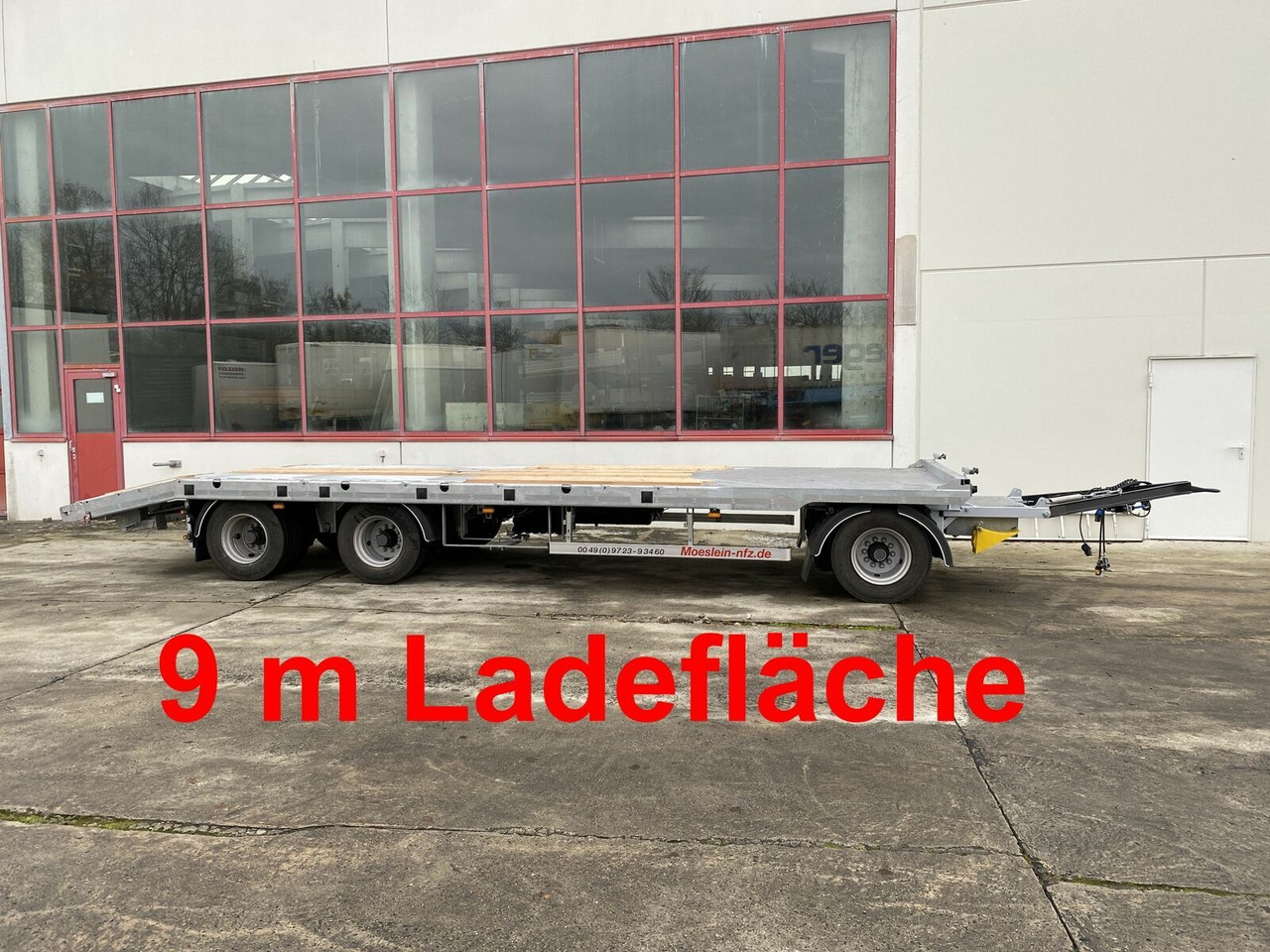 Möslein 3 Achs Tieflader gerader Ladefläche 9 m, Neufah - Låg lastare trailer: bild 1 Möslein 3 Achs Tieflader gerader Ladefläche 9 m, Neufah - Låg lastare trailer: bild 1