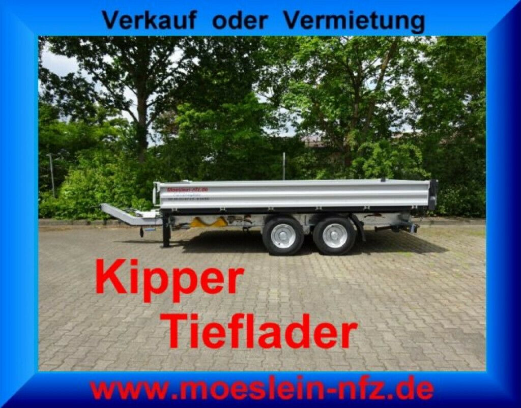 Möslein neuer Tandem 3- Seitenkipper Tieflader-- Neufah - Tippsläp: bild 3 Möslein neuer Tandem 3- Seitenkipper Tieflader-- Neufah - Tippsläp: bild 3