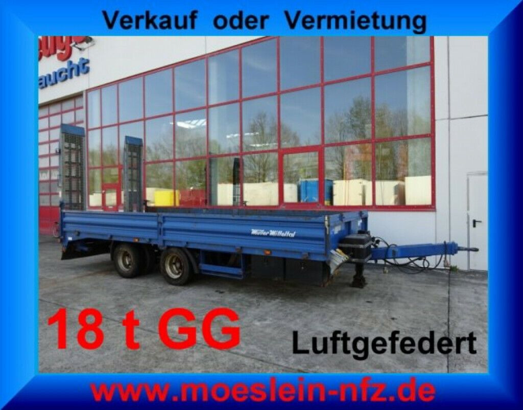 Müller-Mitteltal 18 t GG Tandemtieflader - Låg lastare trailer: bild 1 Müller-Mitteltal 18 t GG Tandemtieflader - Låg lastare trailer: bild 1