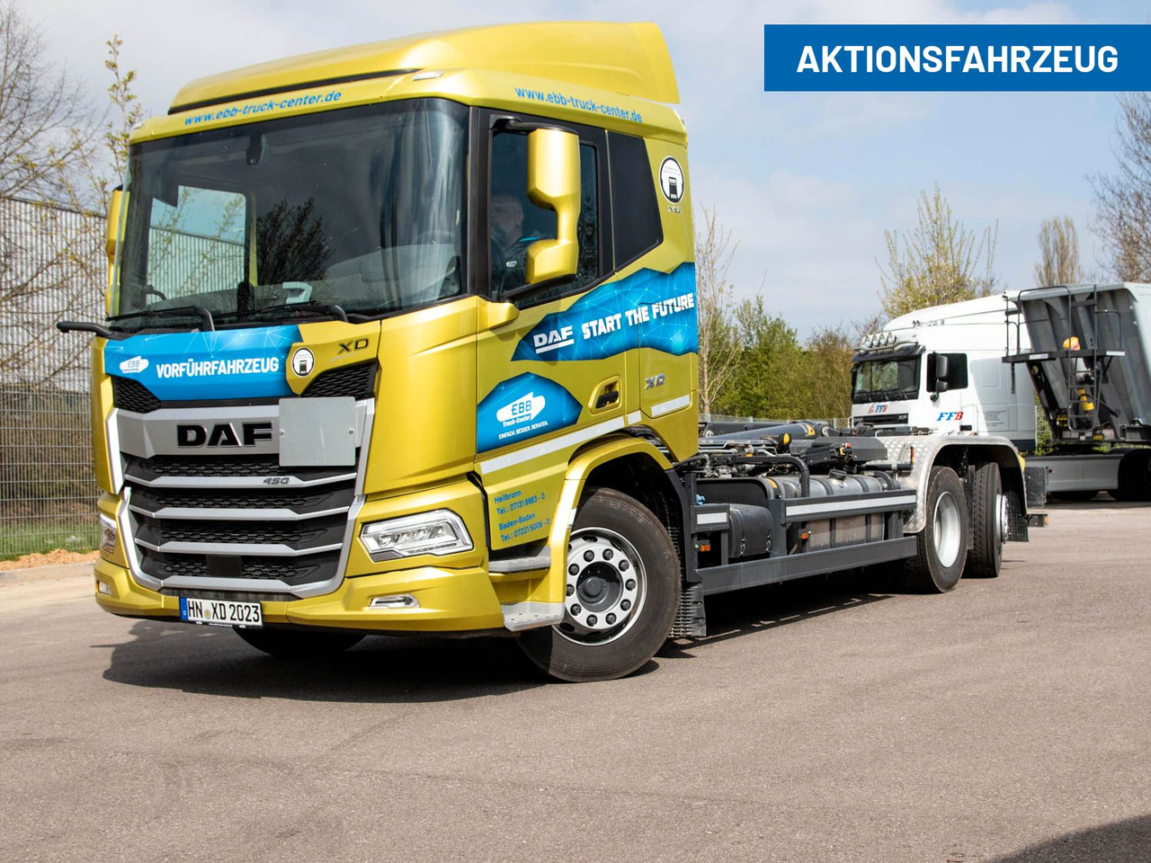 DAF FAN XD 450 SL Meiller Abrollkipper DAF FAN XD 450 SL Meiller Abrollkipper - Lastväxlare lastbil: bild 1 DAF FAN XD 450 SL Meiller Abrollkipper DAF FAN XD 450 SL Meiller Abrollkipper - Lastväxlare lastbil: bild 1