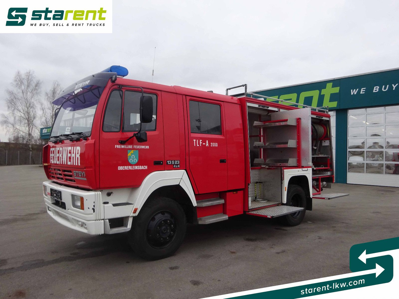 Steyr 13S23 4x4 Feuerwehrauto, 2.000 Liter Wassertank - Lastbil: bild 1 Steyr 13S23 4x4 Feuerwehrauto, 2.000 Liter Wassertank - Lastbil: bild 1