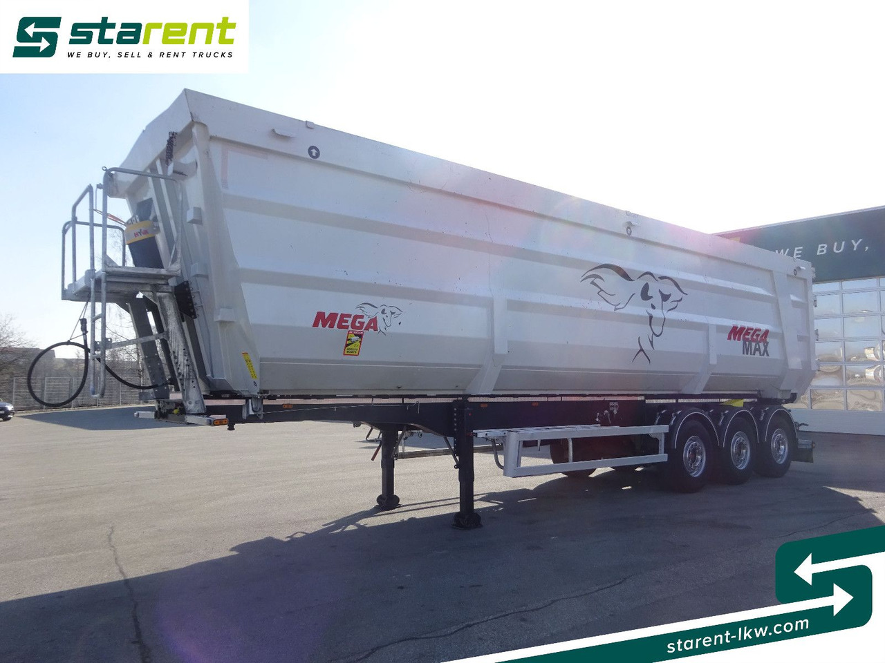 MEGA Max Schrottmulde, 60m3, Liftachse - Tippbil semitrailer: bild 1 MEGA Max Schrottmulde, 60m3, Liftachse - Tippbil semitrailer: bild 1