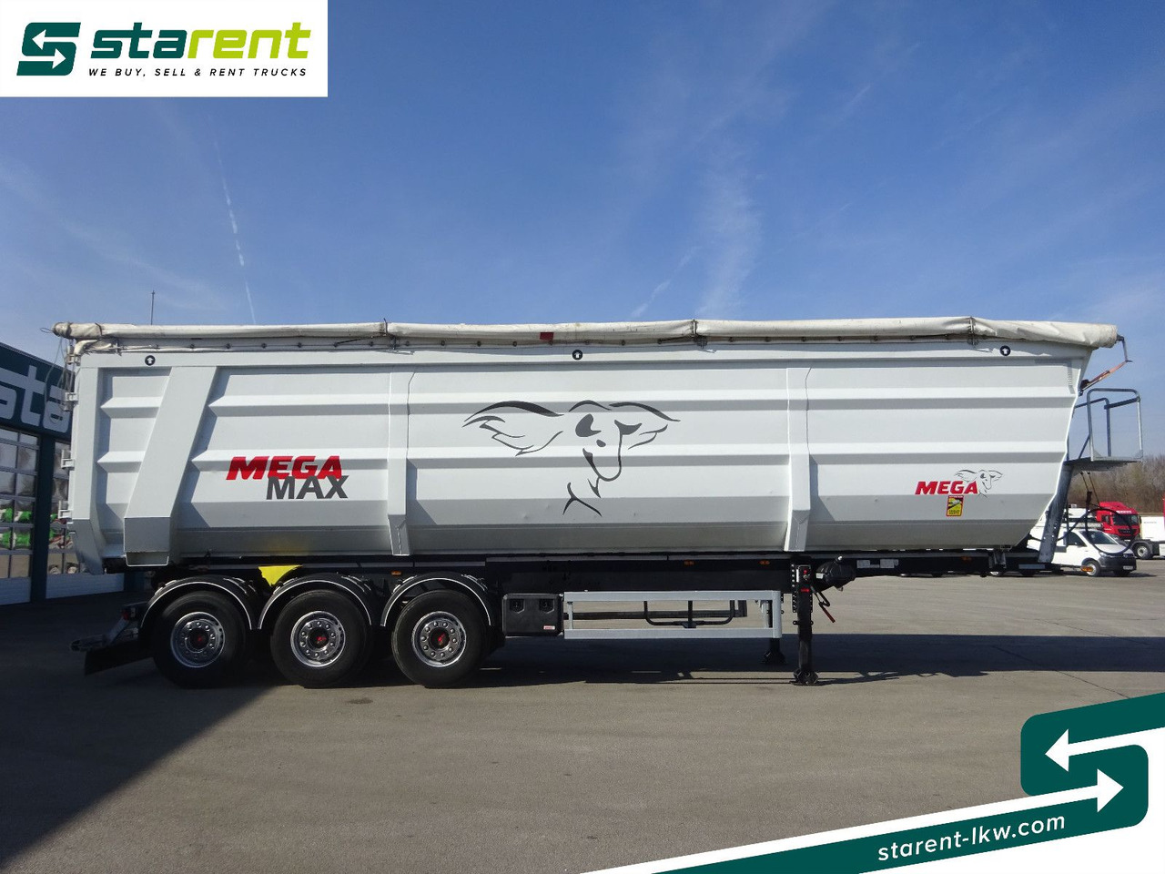 MEGA Max Schrottmulde, 60m3, Liftachse - Tippbil semitrailer: bild 4 MEGA Max Schrottmulde, 60m3, Liftachse - Tippbil semitrailer: bild 4