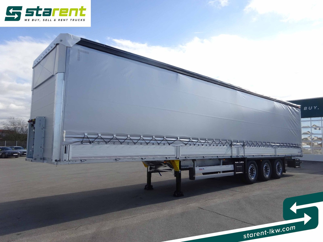 Schmitz Cargobull Tautliner, Bordwand 60cm, Hubdach, Liftachse - Kapelltrailer: bild 1 Schmitz Cargobull Tautliner, Bordwand 60cm, Hubdach, Liftachse - Kapelltrailer: bild 1