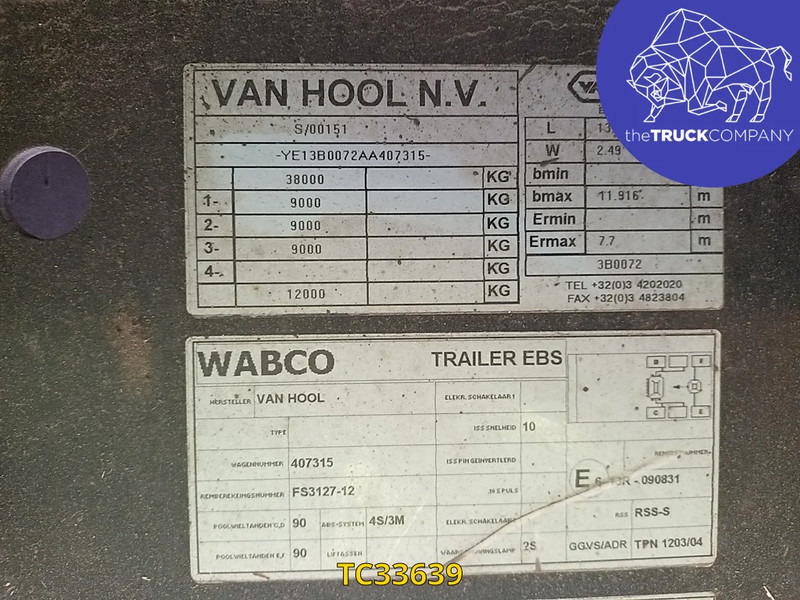 Van Hool - Skåp semitrailer: bild 2 Van Hool - Skåp semitrailer: bild 2