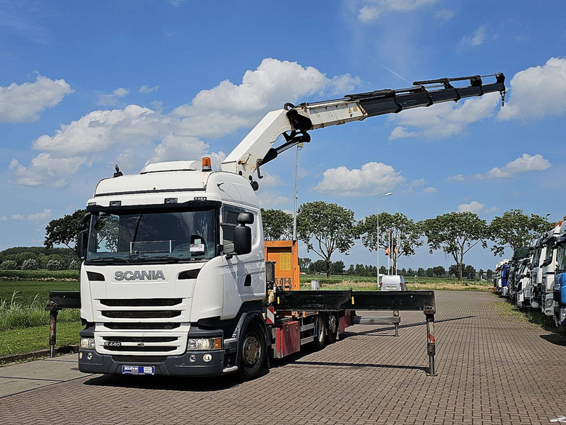 Scania R440 6X2*4 HMF 5020 K5 - Flakbil, Kranbil: bild 2 Scania R440 6X2*4 HMF 5020 K5 - Flakbil, Kranbil: bild 2