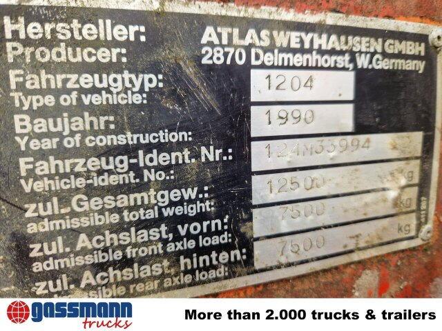 Atlas 1204 4x4 Mobilbagger - Byggmaskiner: bild 5 Atlas 1204 4x4 Mobilbagger - Byggmaskiner: bild 5