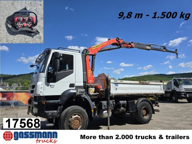 Iveco Trakker AD190T36W/T 4x4 mit Kran Palfinger PK - Tippbil lastbil, Kranbil: bild 1 Iveco Trakker AD190T36W/T 4x4 mit Kran Palfinger PK - Tippbil lastbil, Kranbil: bild 1