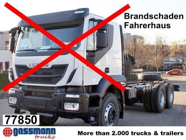 Iveco Trakker AD260T45 6x4, BRANDSCHADEN FAHRERHAUS! - Chassi lastbil: bild 1 Iveco Trakker AD260T45 6x4, BRANDSCHADEN FAHRERHAUS! - Chassi lastbil: bild 1