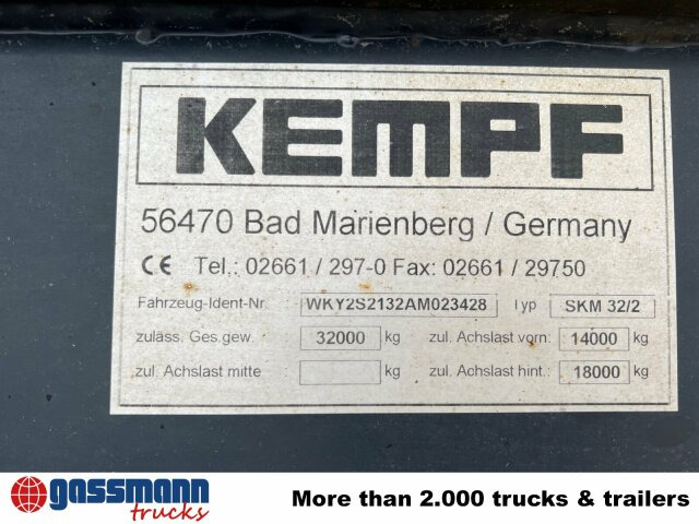Kempf SKM 32/2 Stahlmulde ca. 23m³, Liftachse, - Tippbil semitrailer: bild 4 Kempf SKM 32/2 Stahlmulde ca. 23m³, Liftachse, - Tippbil semitrailer: bild 4