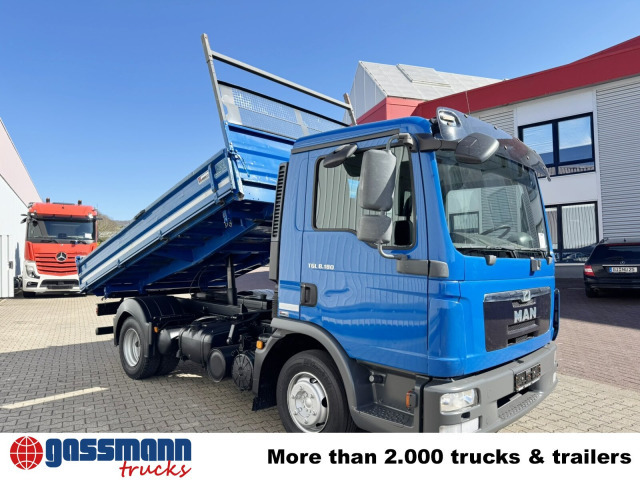 Tippbil lastbil MAN TGL 8.180 4X2 BB, Meiller Kipper, 2x AHK: bild 9