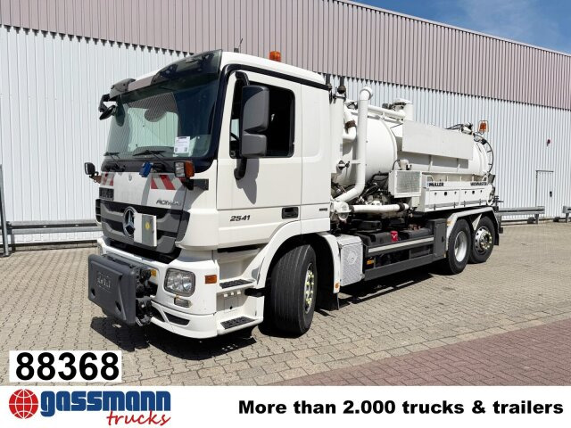 Mercedes-Benz Actros 2541 L 6x2, Müller Saug-/Spülwagen ca. - Sopmaskin: bild 1 Mercedes-Benz Actros 2541 L 6x2, Müller Saug-/Spülwagen ca. - Sopmaskin: bild 1
