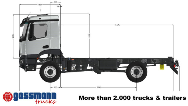 Mercedes-Benz Arocs 1830/40 A 4x4, mehrfach vorhanden! - Chassi lastbil: bild 2 Mercedes-Benz Arocs 1830/40 A 4x4, mehrfach vorhanden! - Chassi lastbil: bild 2