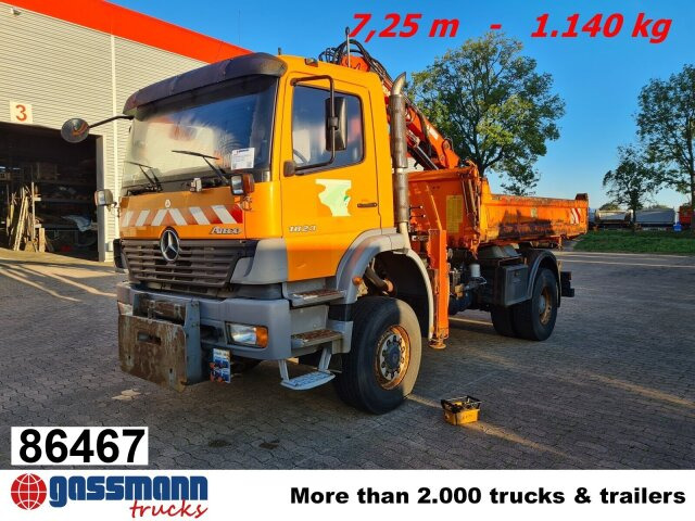 Mercedes-Benz Atego 1823 AK 4x4 mit Kran Atlas 85.2, Funk, - Tippbil lastbil, Kranbil: bild 1 Mercedes-Benz Atego 1823 AK 4x4 mit Kran Atlas 85.2, Funk, - Tippbil lastbil, Kranbil: bild 1