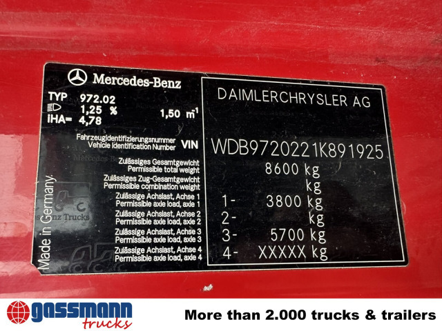 Mercedes-Benz Atego 818 K 4x2 mit Kran Palfinger PK 6500, 2x - Tippbil lastbil, Kranbil: bild 5 Mercedes-Benz Atego 818 K 4x2 mit Kran Palfinger PK 6500, 2x - Tippbil lastbil, Kranbil: bild 5