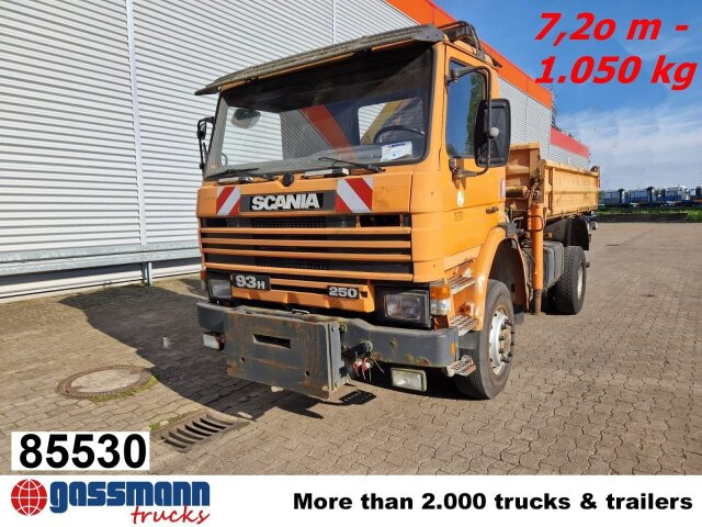 Scania 93H 250 4x4 mit Kran Palfinger PK8000, - Tippbil lastbil, Kranbil: bild 1 Scania 93H 250 4x4 mit Kran Palfinger PK8000, - Tippbil lastbil, Kranbil: bild 1