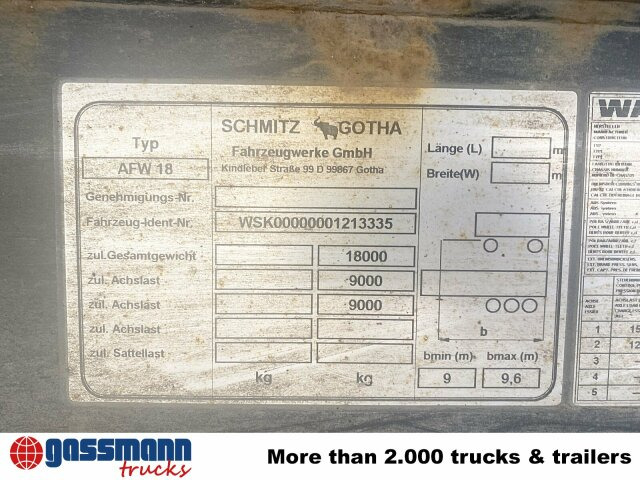 Schmitz Cargobull AWF 18 - Containersläp/ Växelflaksläp: bild 5 Schmitz Cargobull AWF 18 - Containersläp/ Växelflaksläp: bild 5