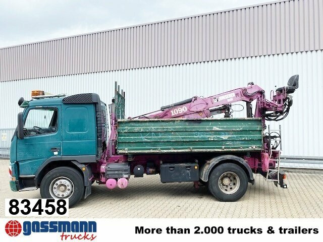 Volvo FM12-420 4x2 mit Heckkran Jonsered 1090, - Tippbil lastbil, Kranbil: bild 1 Volvo FM12-420 4x2 mit Heckkran Jonsered 1090, - Tippbil lastbil, Kranbil: bild 1