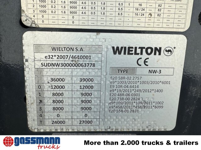 Wielton NW-3, Liftachse, Stahlmulde ca. 26m³ - Tippbil semitrailer: bild 2 Wielton NW-3, Liftachse, Stahlmulde ca. 26m³ - Tippbil semitrailer: bild 2